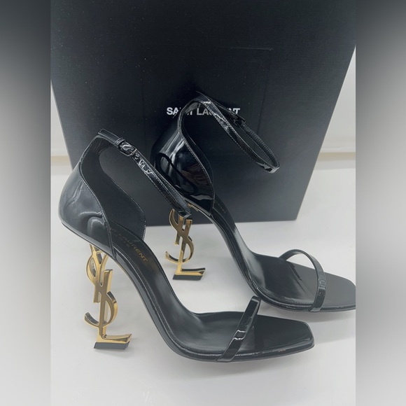 Saint Laurent Opyum Patent Leather Sandals - Picture 9 of 15